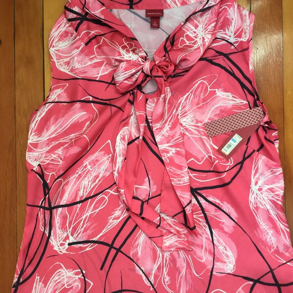 Merona Bow Neck Sleeveless Blouse - Picture 4 of 7